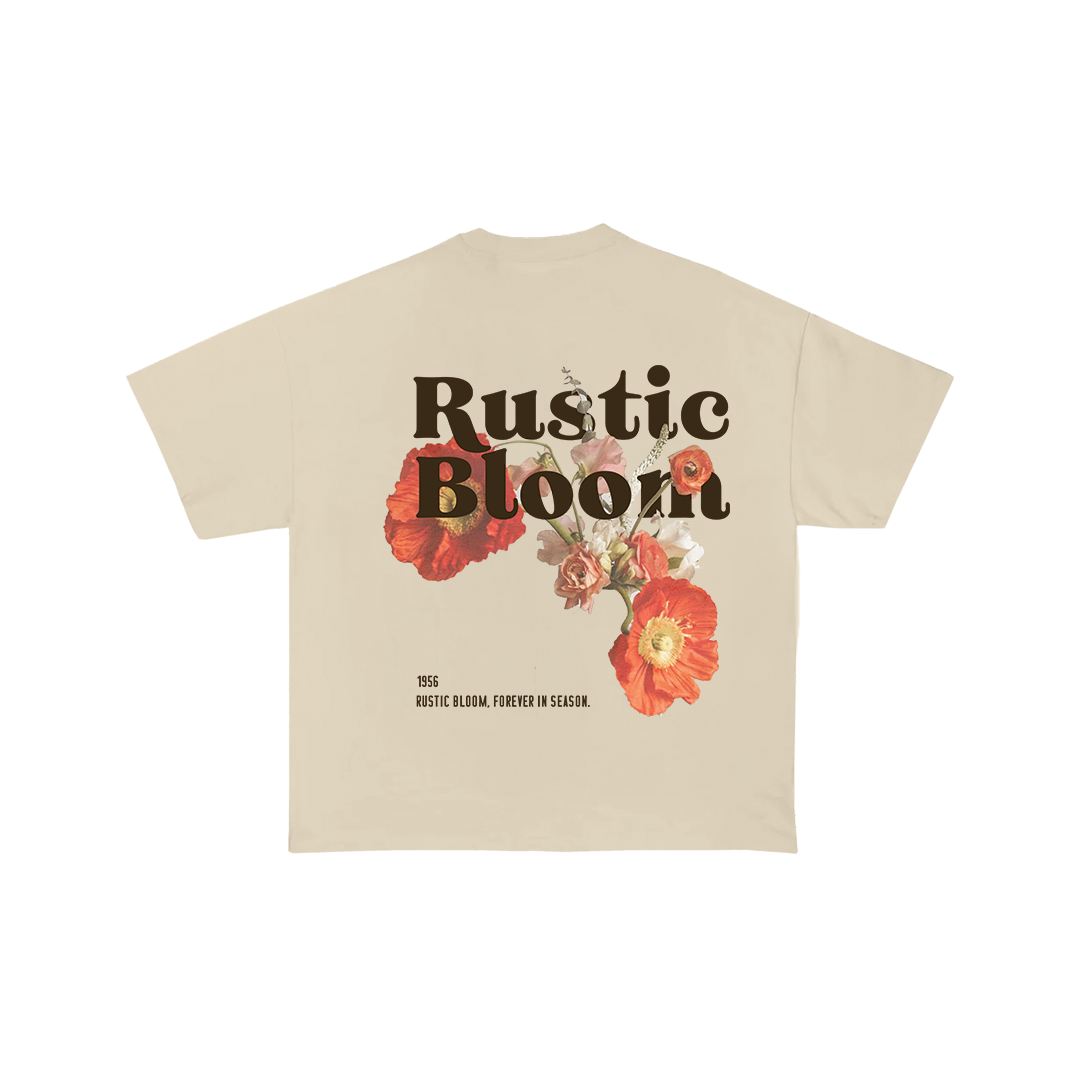 Rustic Bloom Oversize Tshirt