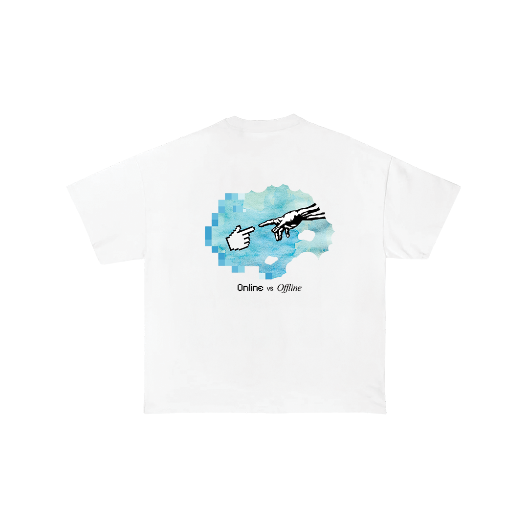 Online vs Offline Oversize Tshirt