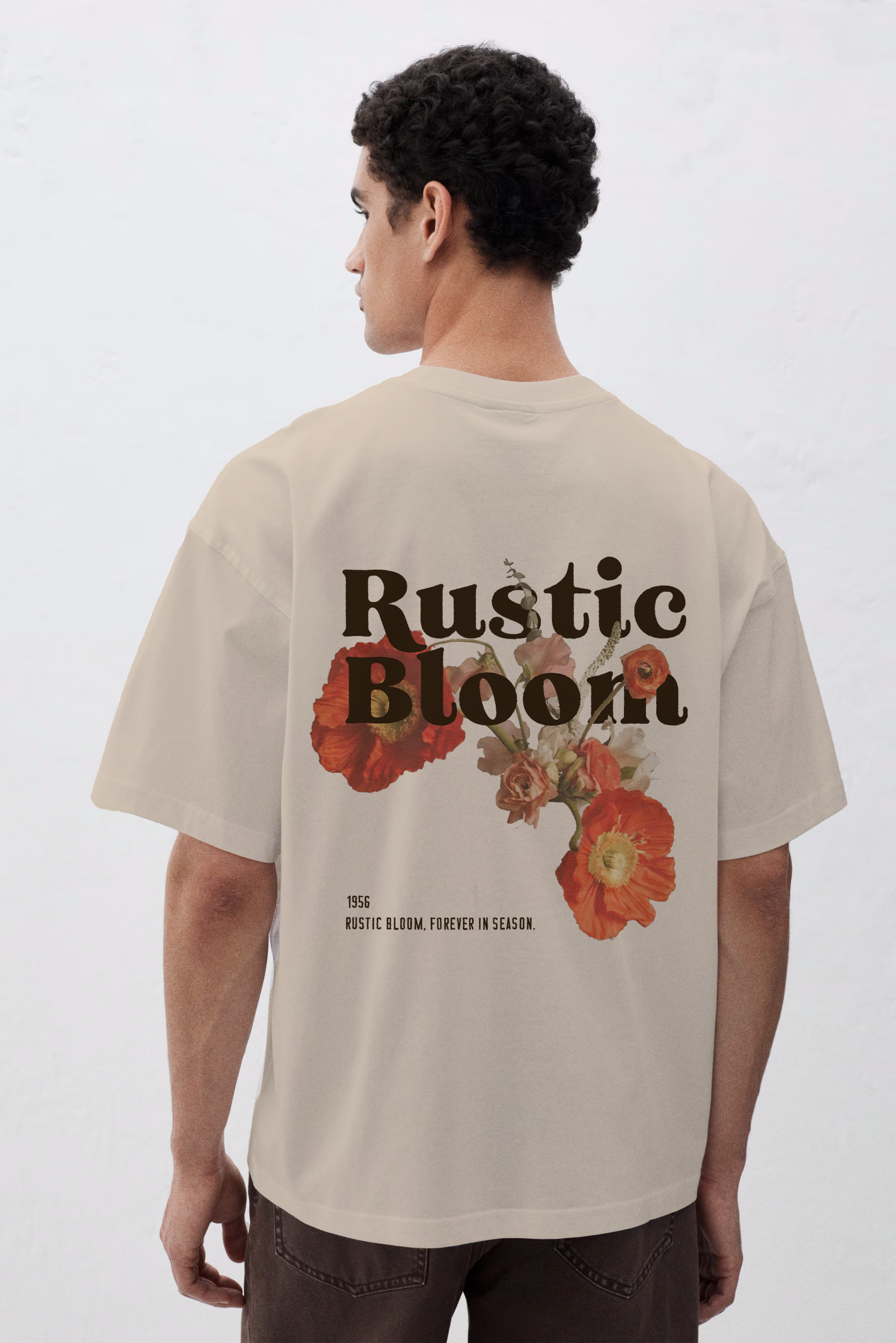 Rustic Bloom Oversize Tshirt