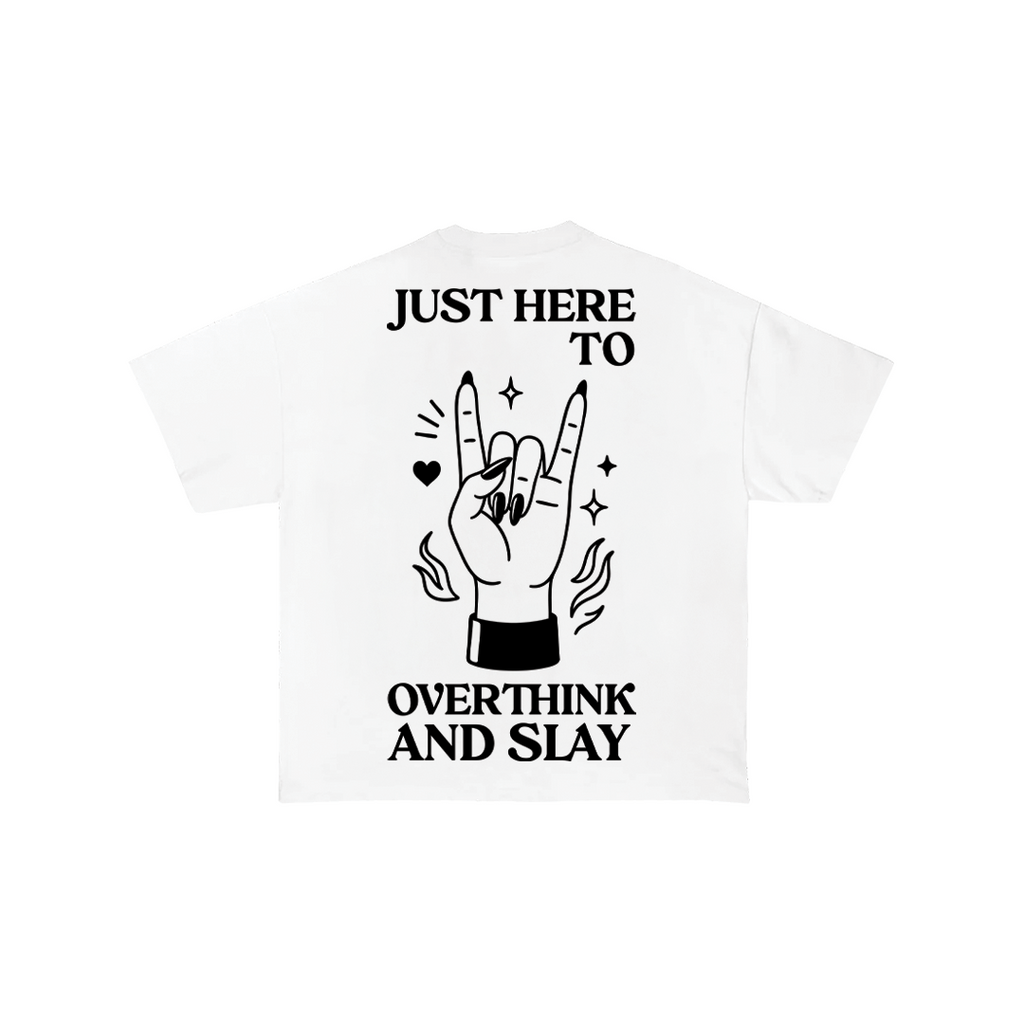 Just Here To Overthink Oversize Tee