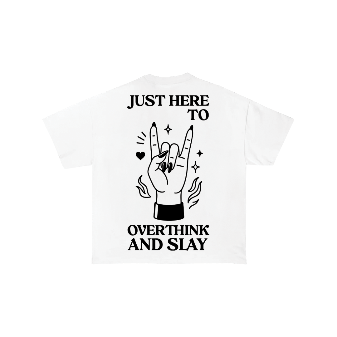 Just Here To Overthink Oversize Tee