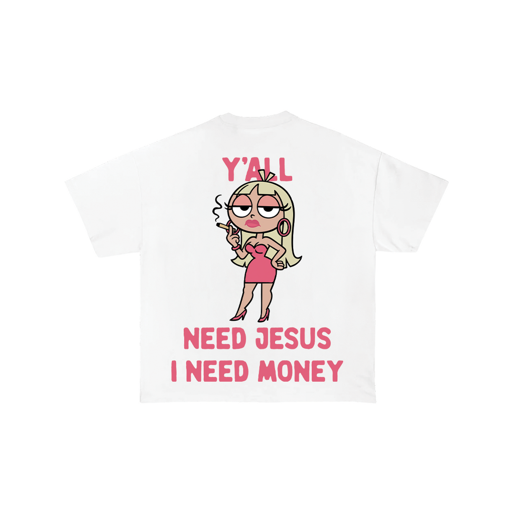 I Need Money Oversize Tee