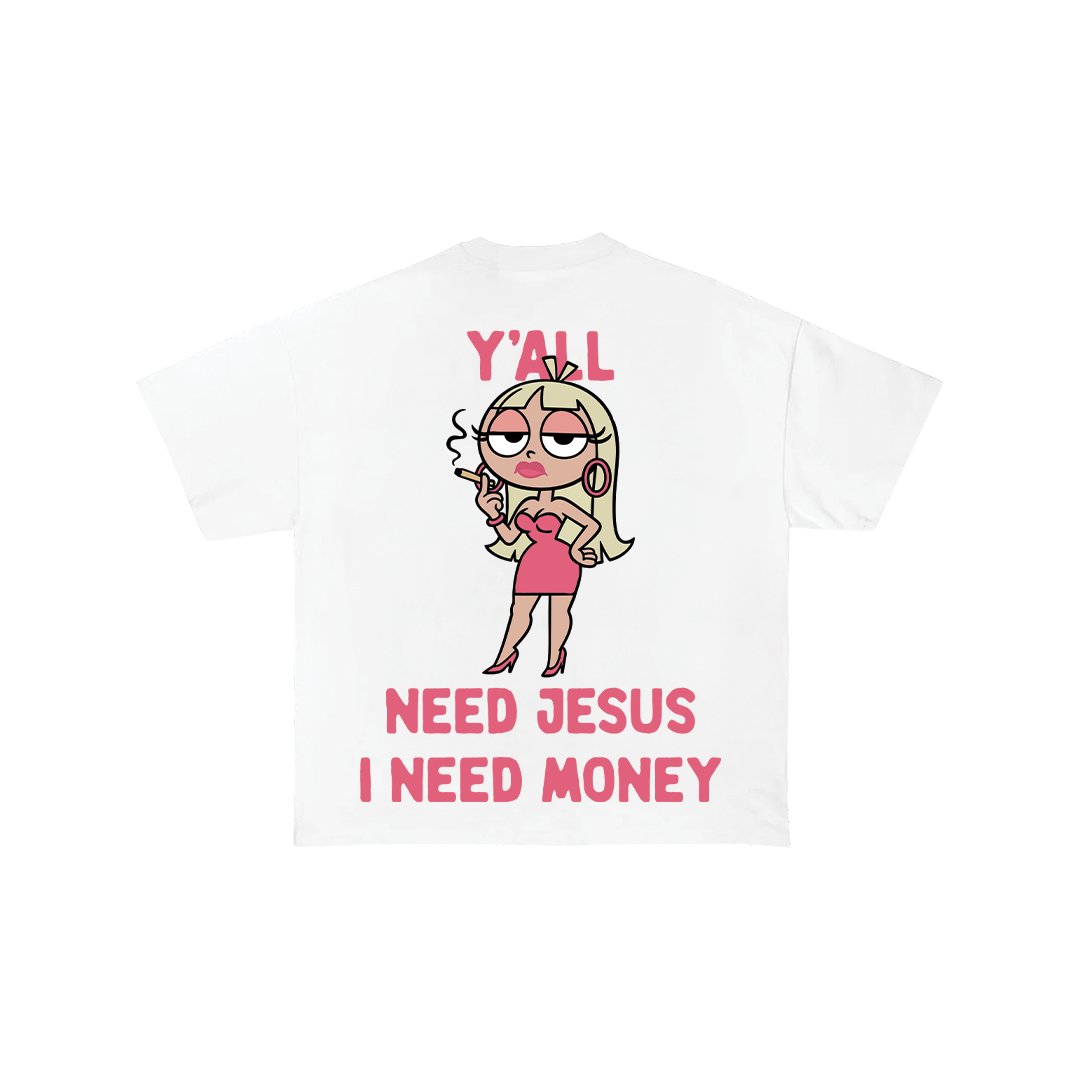 I Need Money Oversize Tee